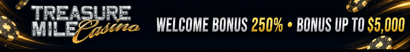 Welcome bonus two hundred and fifty percent, bonus up to five thousand dollars