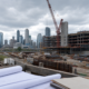 Unbranded Chicago casino construction site and city planning documents