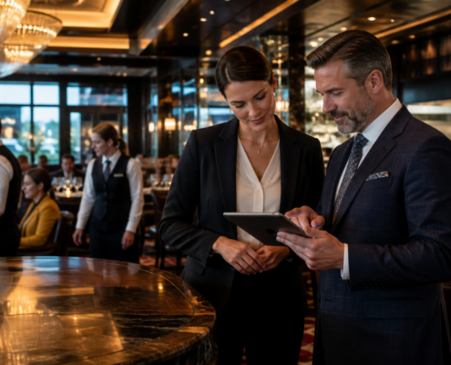 Unbranded Tacoma casino restaurant leadership scene
