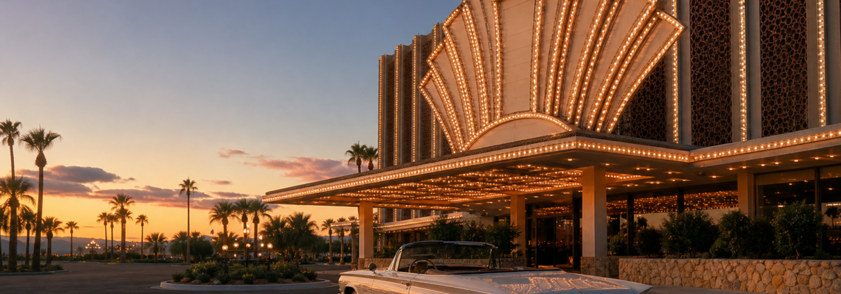 International Hotel Las Vegas editorial illustration