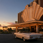 International Hotel Las Vegas editorial illustration