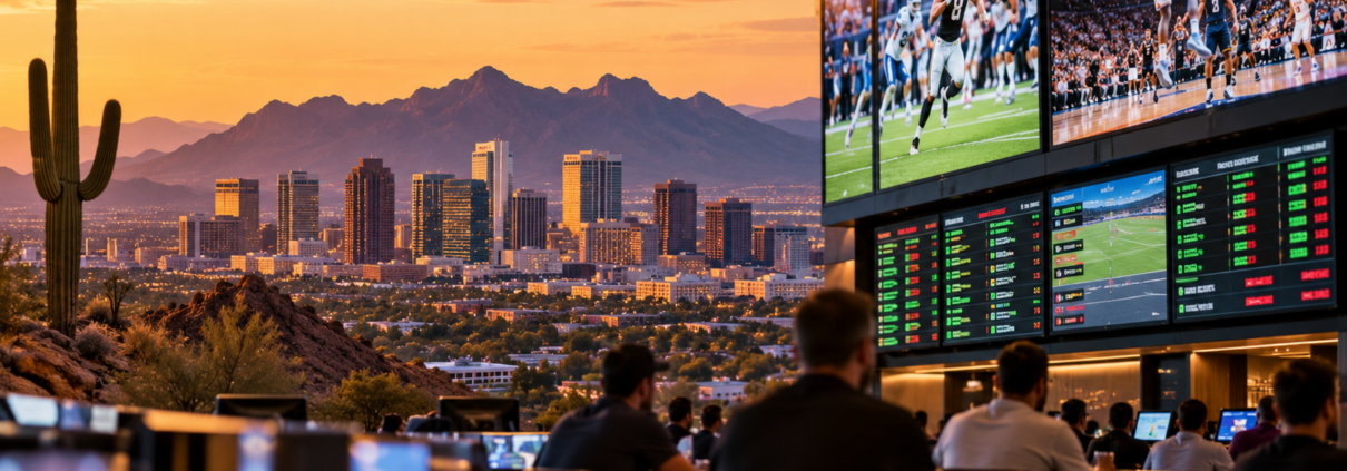 Editorial illustration for Arizona Sports Betting Handle Reaches $582.8 Million in August