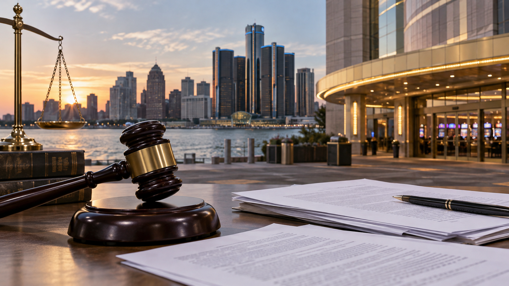 Editorial illustration for Detroit Casino Lawsuit: Missed Deadline Creates Default-Risk Question