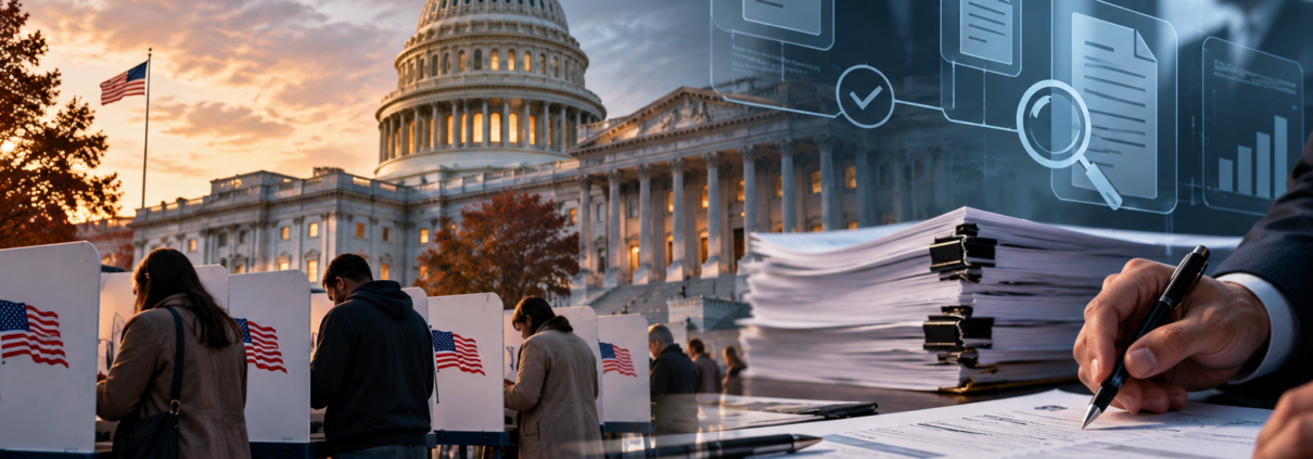 Editorial illustration for Election event contracts draw fresh Senate scrutiny over oversight