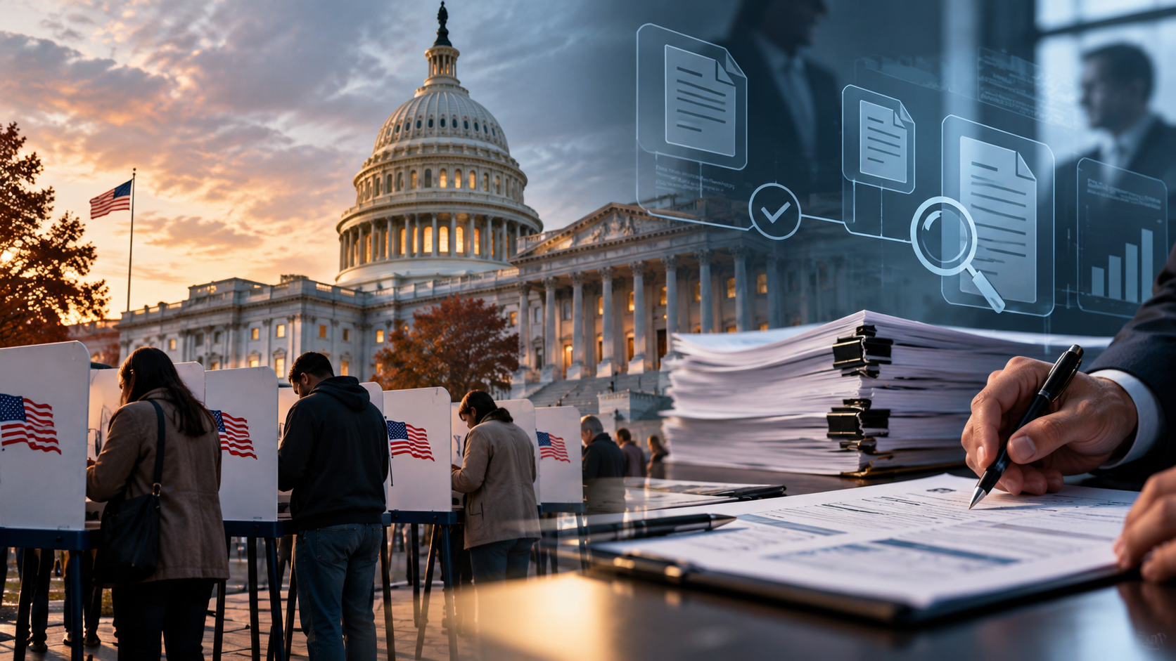Editorial illustration for Election event contracts draw fresh Senate scrutiny over oversight