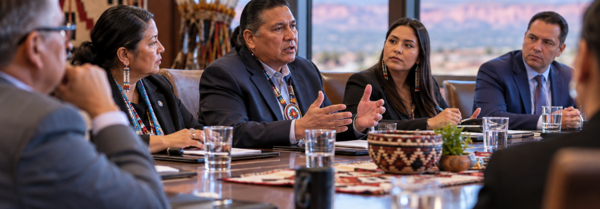 Editorial illustration for Tribal Gaming Advocacy: IGA and NCAI Join Forces to Protect Sovereignty