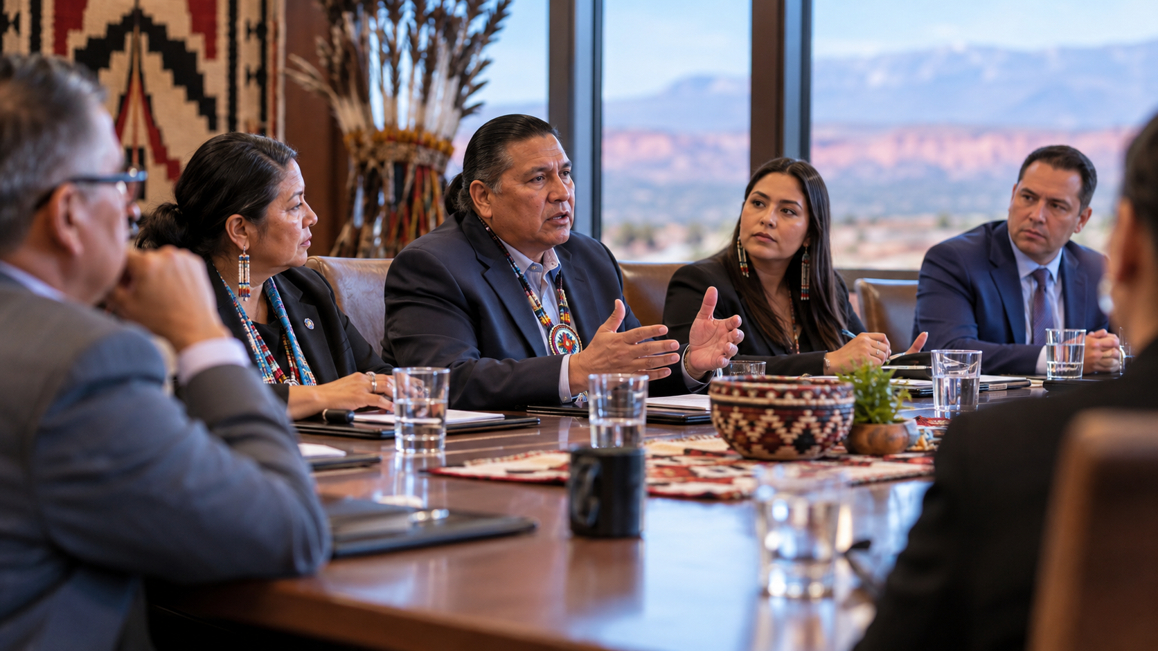 Editorial illustration for Tribal Gaming Advocacy: IGA and NCAI Join Forces to Protect Sovereignty