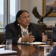 Editorial illustration for Tribal Gaming Leadership Gains a Seat on U.S. Treasury Advisory Committee