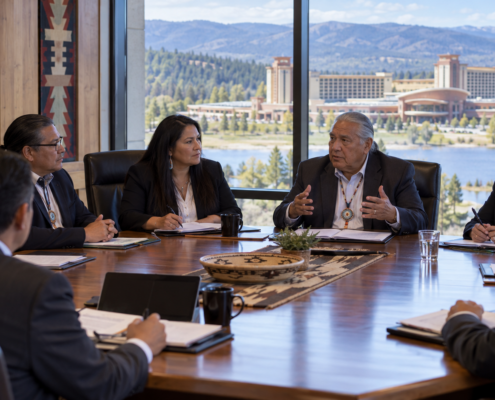 Editorial illustration for Tribal Gaming Regulation: G2E Discussion Focuses on Protecting Tribal Interests